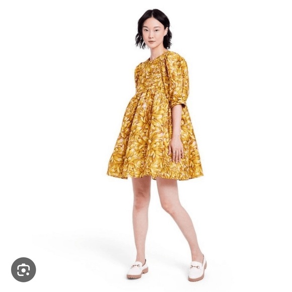 KIKA VARGAS X TARGET yellow floral dress 1X - Picture 3 of 3